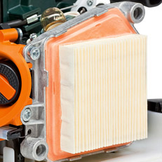 Air filter with long service life