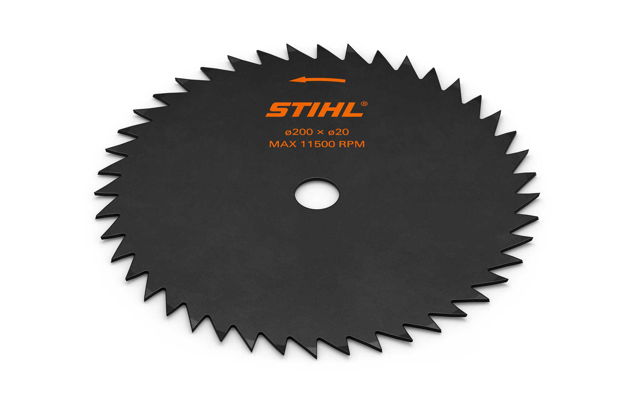 Sierra circular con dientes en pico