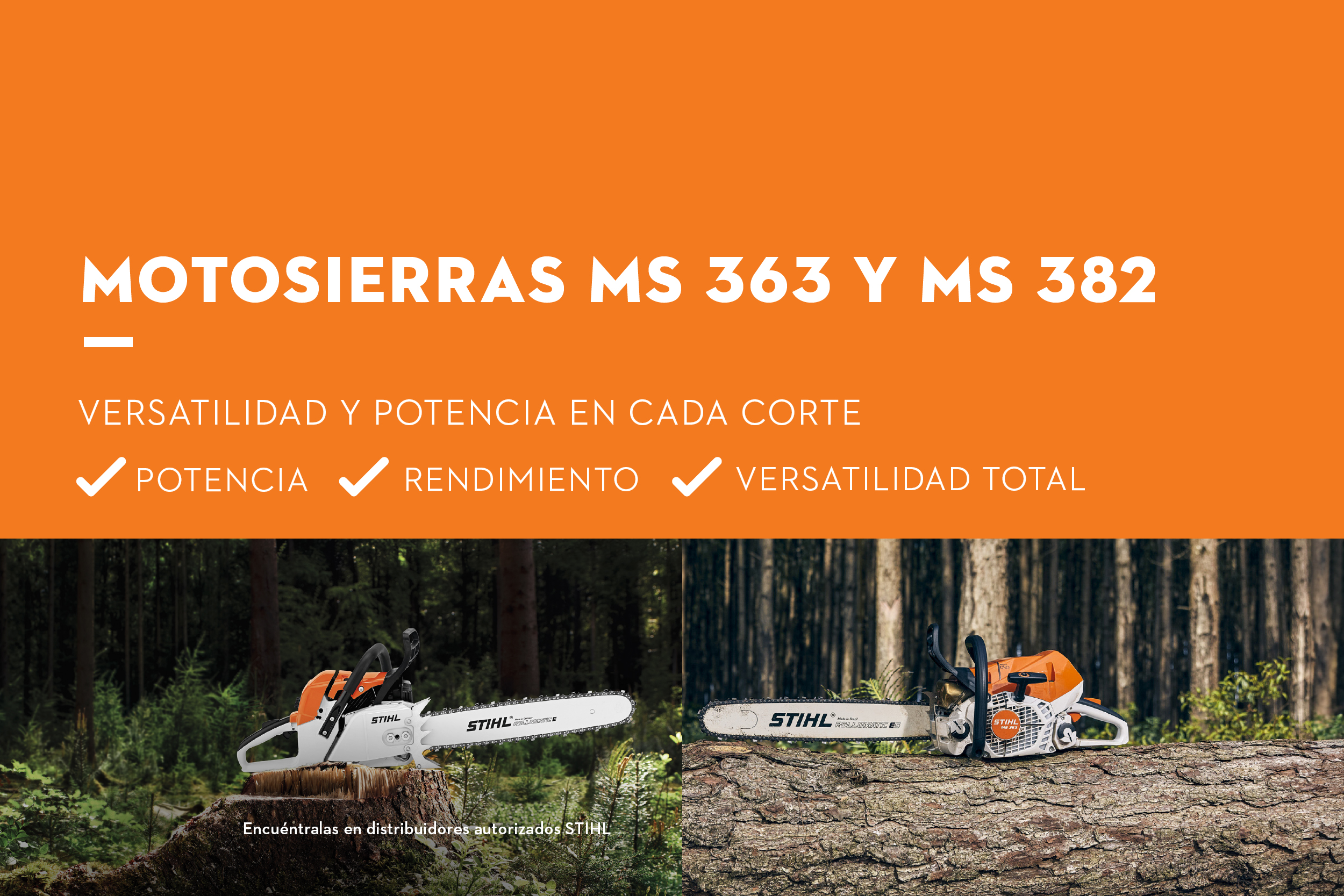 Motosierras MS 363 y MS 382